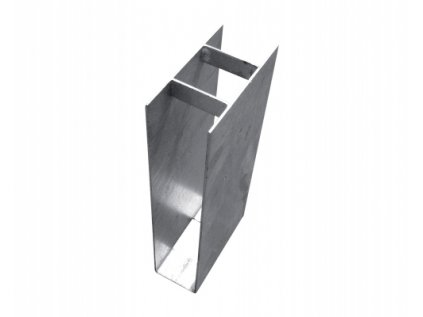 Držák podhrabové desky ZN (zinkovaný) - průběžný, výška 30 cm, průměr 48 mm