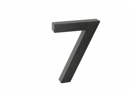 Domovní číslo - 7, ČERNÉ 3D, 100 mm