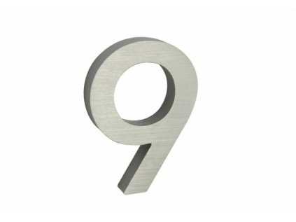 Domovní číslo - 9, STŘÍBRNÉ 3D