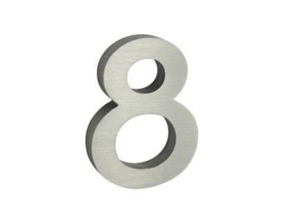 Domovní číslo - 8, STŘÍBRNÉ 3D