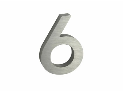 Domovní číslo - 6, STŘÍBRNÉ 3D