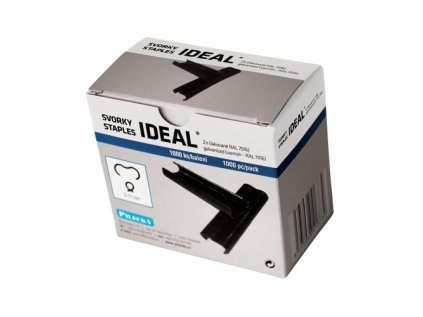 Svorky IDEAL® Zn + PVC 1000ks/bal, RAL 7016