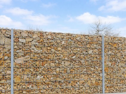 Gabionová stěna 2D - sypaný plot