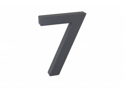Domovní číslo - 7, ANTRACIT 3D, 100 mm
