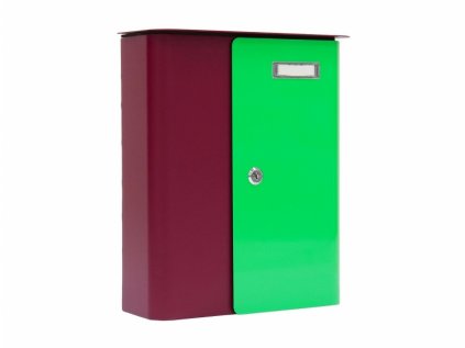 DOMYS e-shop:  Rottner vodotěsná poštovní schránka SPLASHY Berry + neonově zelená