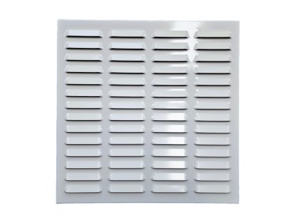 Větrací mřížka bílá 300x300 mm žaluzie 1