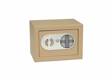 DOMYS e-shop: Ocelový sejf s elektronickým zámkem RICHTER CZECH RS.17.EDN.H - Hnědý
