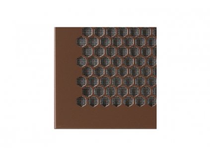 DOMYS e-shop: Větrací mřížka 26x14 cm HEXA hliníková - hnědá