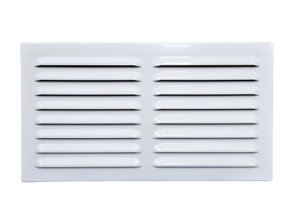 Větrací mřížka se síťovinou hliníková BÍLÁ 340x190 mm
