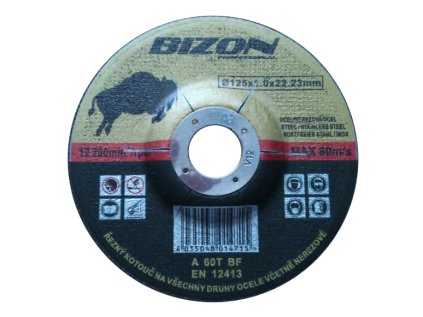Řezný kotouč vydutý 125 x 1,0 x 22,2 A60T BF