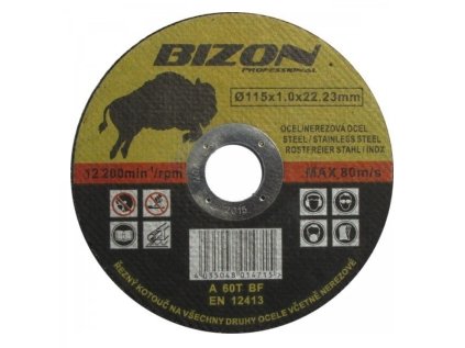 Řezný kotouč 115x1 mm BIZON