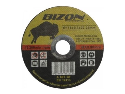 Řezný kotouč 115x0.8 mm BIZON