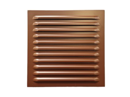 Větrací mřížky 260x260 mm hnědá žaluzie 1