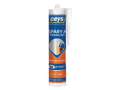 Tmel akrylátový spáry a praskliny 280ml BÍLÝ mat. CEYS