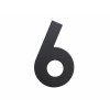Domovní číslo - 6, ČERNÉ 2D, 75 mm - RICHTER CZECH RN.75L.6.CE