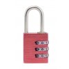 Hliníkový visací kódový zámek - červený
