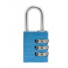 Hliníkový visací kódový zámek - modrý