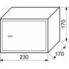 Ocelový sejf s mechanickým zámkem - RS.17.K