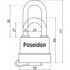 Visací zámek RV.POSEIDON.50