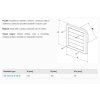 Větrací mřížka gravitační 150x150 G/100 bílá