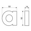 Domovní číslo - a, ANTRACIT 3D, 100 mm