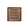 Větrací mřížky 100x100 mm hnědá žaluzie ostré rohy 3