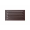 DOMYS e-shop: Větrací mřížka se síťovinou HNĚDÁ AL 260x140 mm