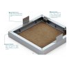 DOMYS e-shop: Revizní dvířka do ZDIVA vzduchová pod obklad RDSzt 300x300x12.5 mm GKBi US