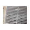 Větrací mřížka pozinkovaná BÍLÁ 40x40 cm s otvory v rozích