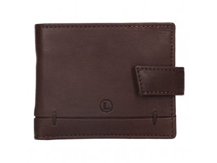 hnědá kožená peněženka