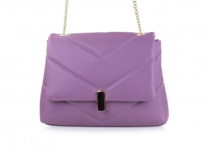 fialová kožená kabelka