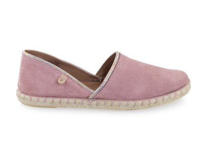 růžové kožené espadrilky Verbenas