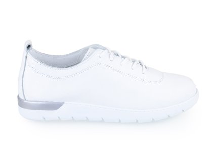 bílé kožené polobotky Looke