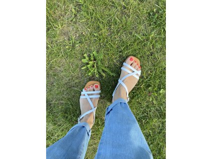 Oh my sandals, bílé sandály 5552