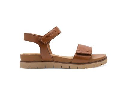hnědé sandály na suchý zip
