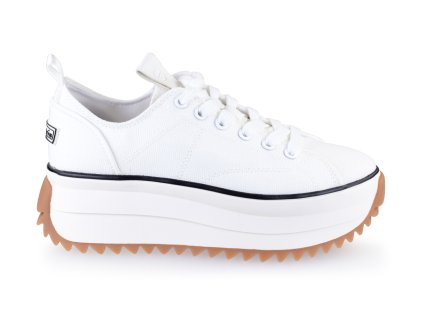 tamaris, bílé plátěné tenisky
