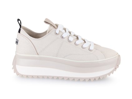 tamaris, plátěné tenisky, béžové