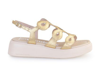 zlate sandaly na platforme