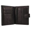 pánská černá kožená peněženka