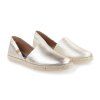 kožené dámské espadrilky, zlaté