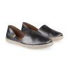 dámské kožené espadrilky, kovové