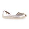 verbenas kožené espadrilky, zlaté
