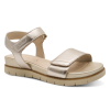 zlaté kožené sandály tamaris comfort