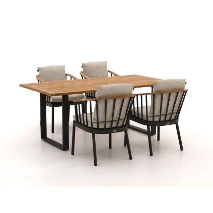 Condoir jidelni stul donate teak kov (12)