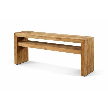 Rustikální dubová konzolová stůl