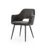 Chair Esmee with armrest anthracite Mellow