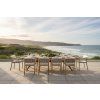 Marcella dining Chair Seat Pad Linen with Carmen Teak Top