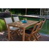 Theodora table with Kate folding chairs 4
