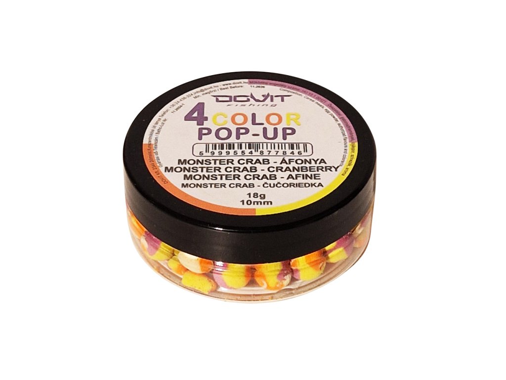 Dovit 4 Color Pop-Up 10mm - monster crab-čučoriedka