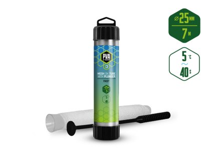 Pančucha Delphin PVA n´tastic TUBA+TĹK / 7m úzka - 25mm / Rýchlo rozpustná